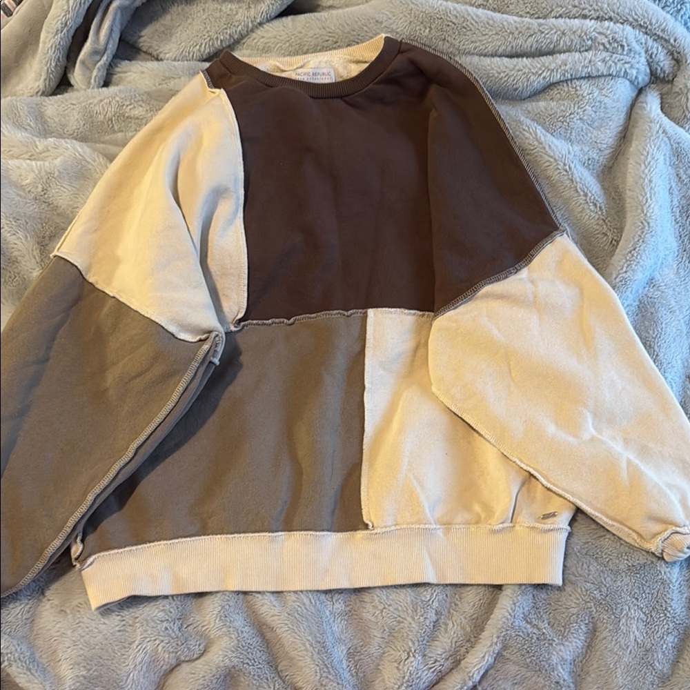 Colorblock Patchwork Sweatshirt